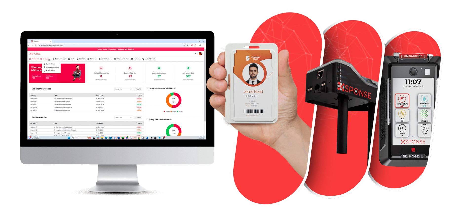 Official XSponse ecosystem product rendering